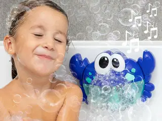 Crabbly musikalsk sæbeboble-krabbe til badet