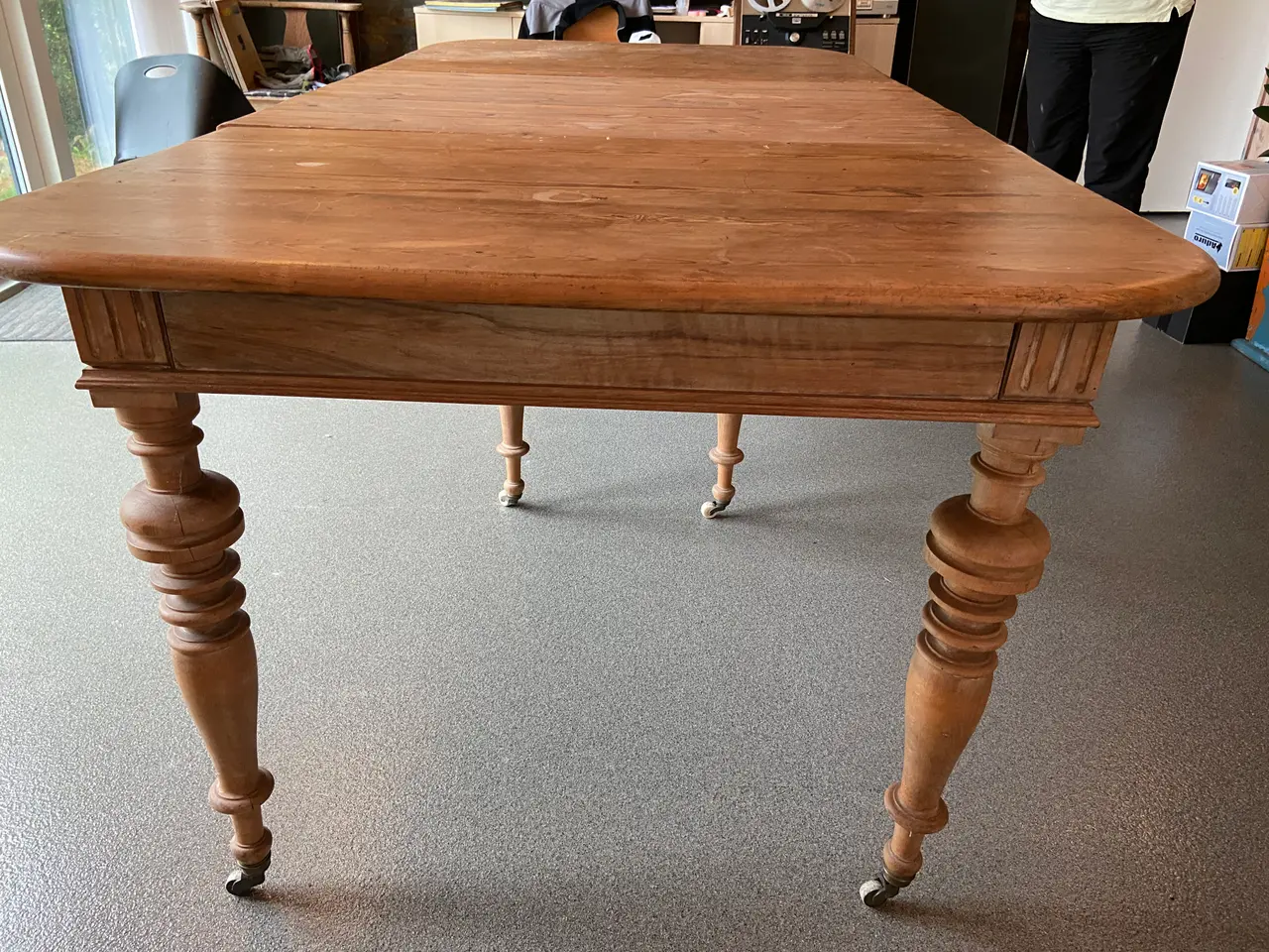 Billede 2 - Spisebord, antikt, længde fra 132-340 cm.