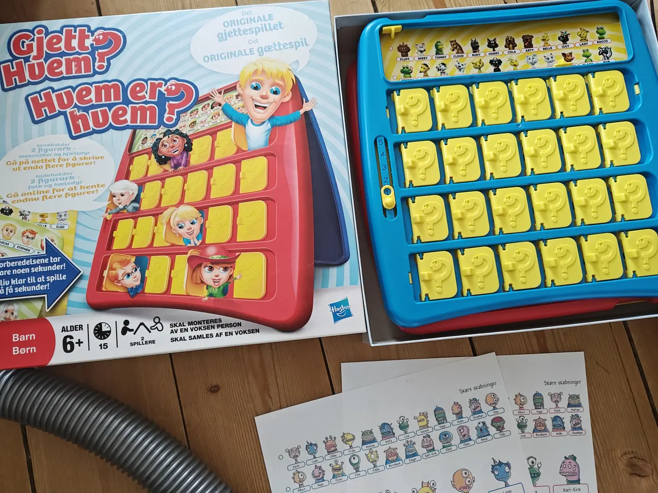 Billede 1 - Hvem er hvem ? Guess Who Brætspil + Skøre skabning