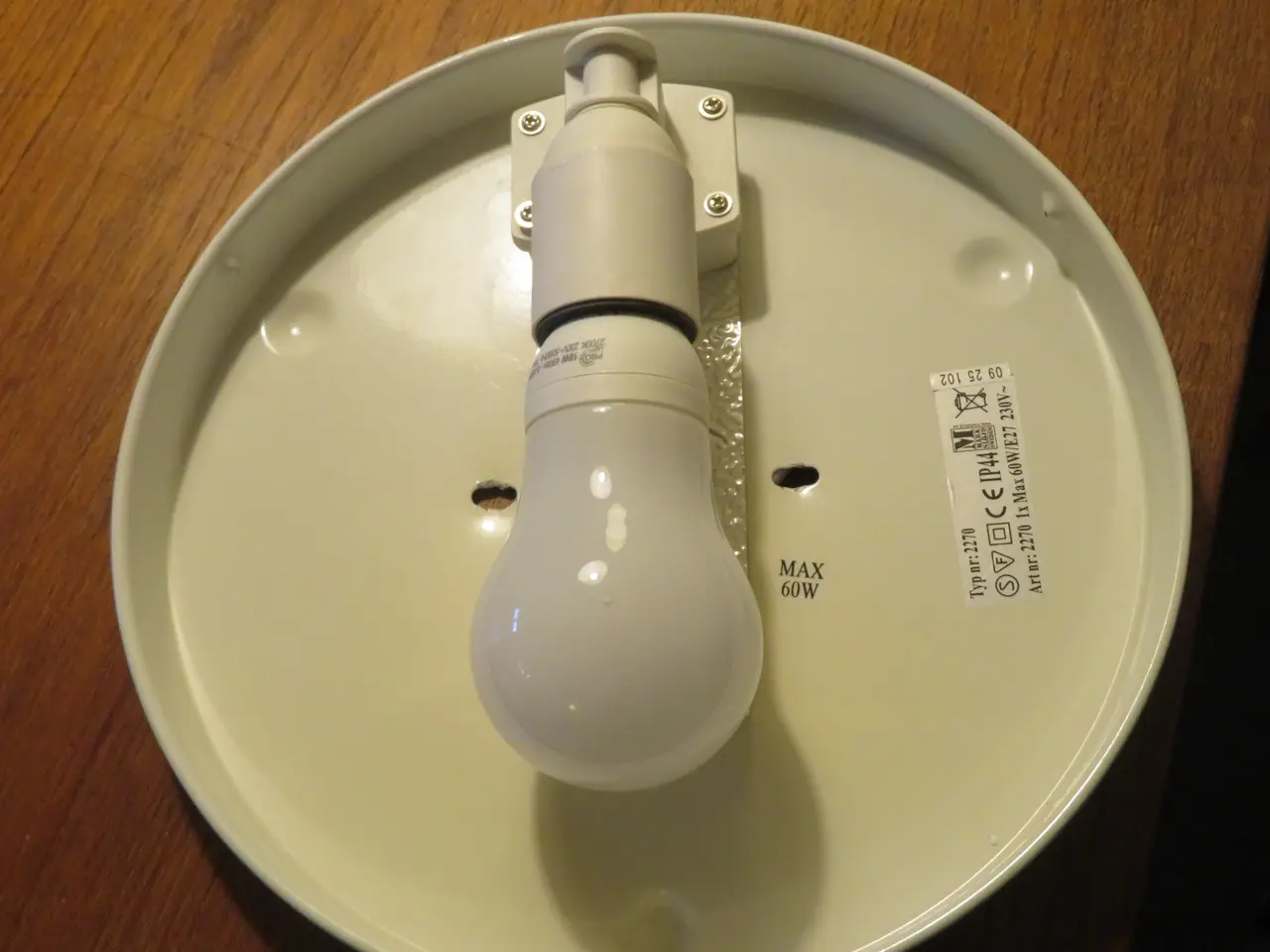 Billede 2 - Loftslampe, i glas, diameter på 30 cm.