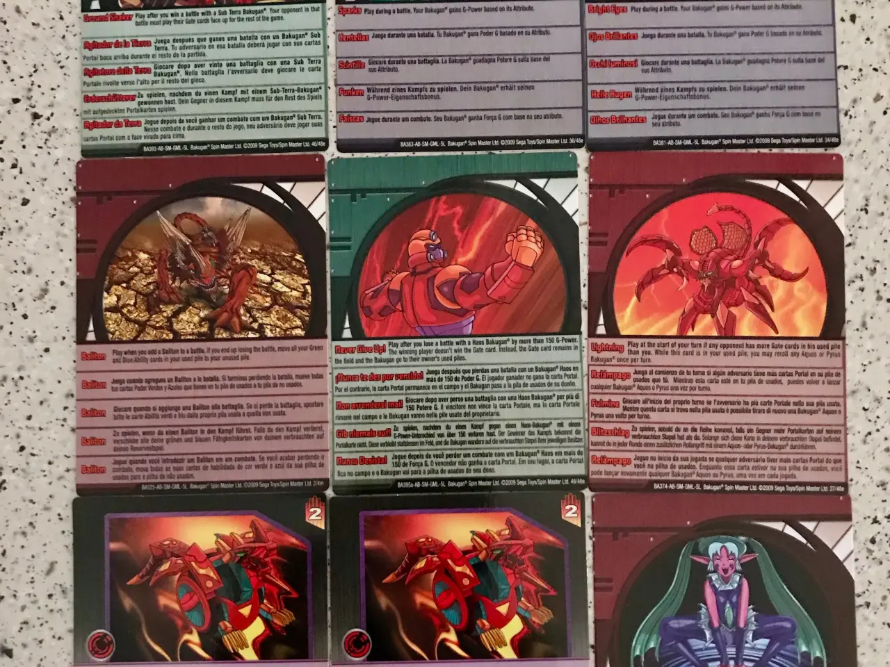 Billede 3 - BAKUGAN kort