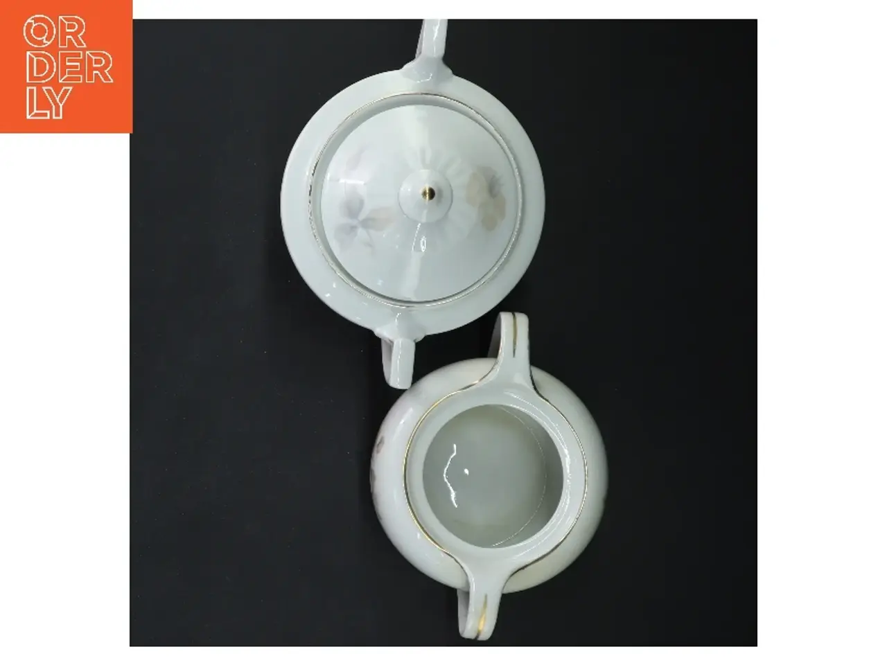 Billede 5 - Porcelæn sukkerskål og mælkekande fra Bavaria (str. ø 10 cm og ø 12 cm)