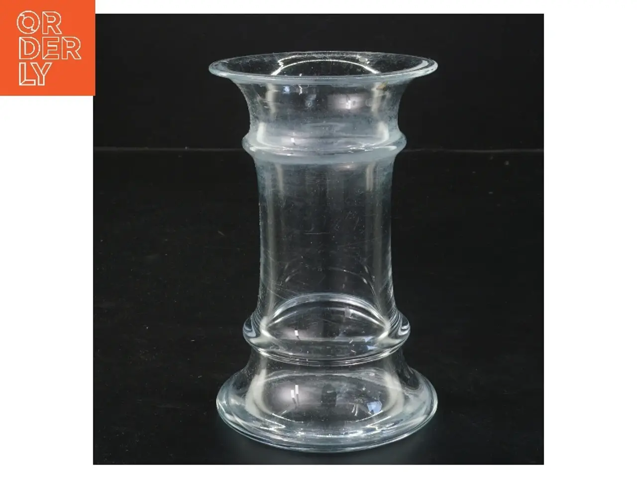 Billede 1 - Glasvase (str. Ø 9 cm længde 14 cm)