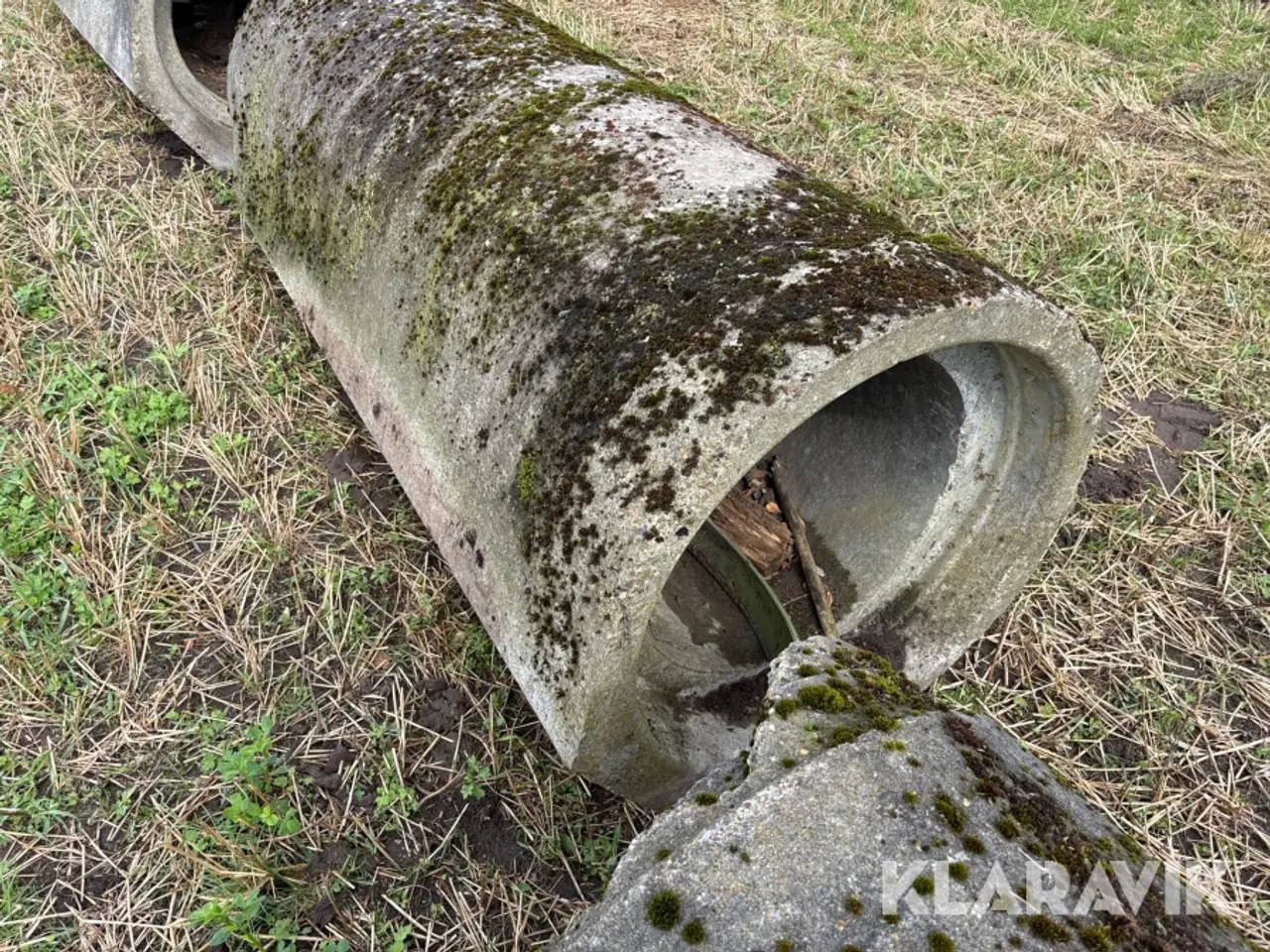 Billede 7 - Betonrør til grøfteoverkørsel 710 cm Ø58 cm 4 Styk
