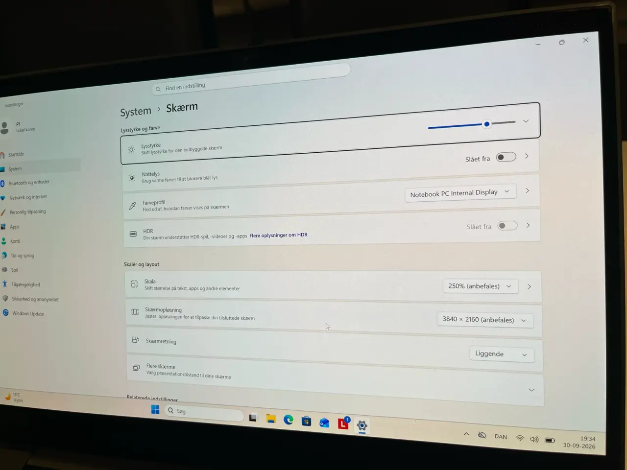 Billede 10 - Lenovo ThinkPad P1 Gen 3 i9 32GB 1TB 4K OLED T2000