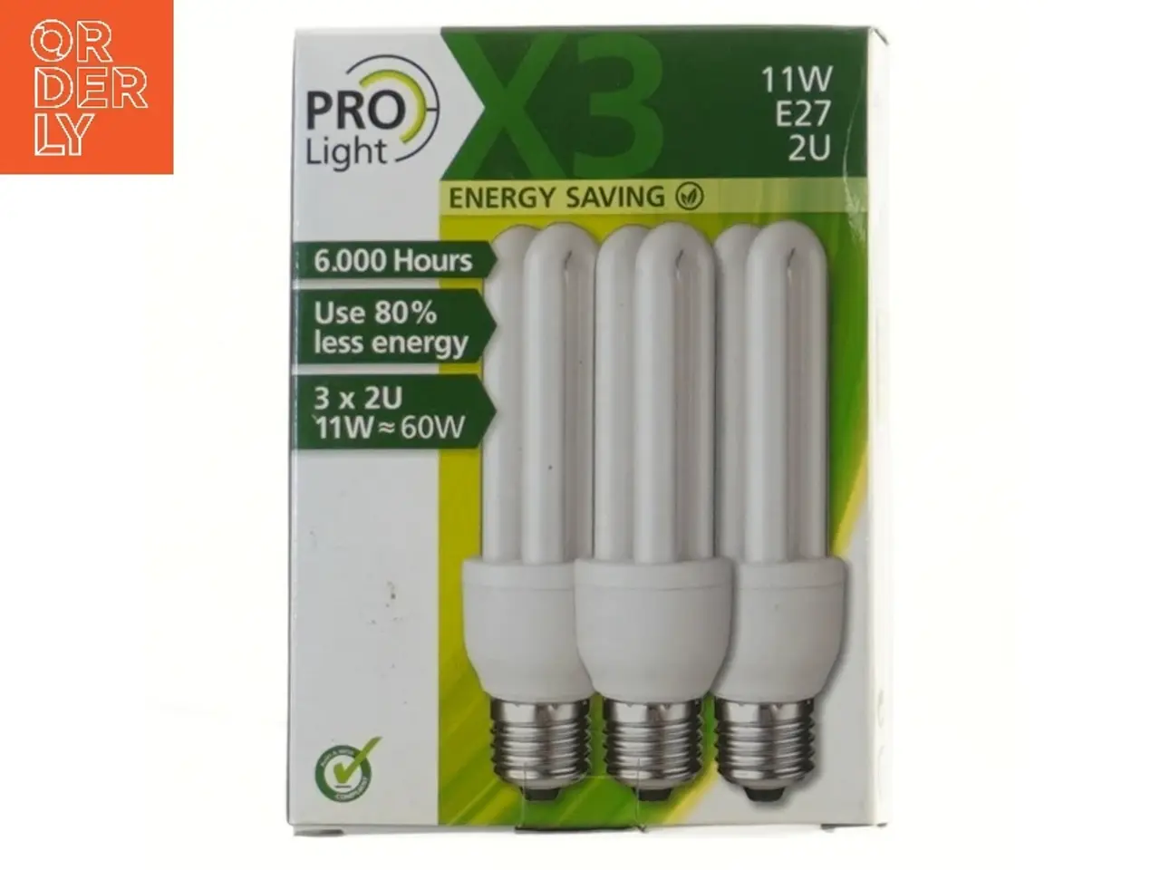Billede 1 - Pro Light energisparepærer 11W E27 2U fra Pro Light (str. 15 cm)
