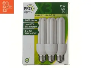 Pro Light energisparepærer 11W E27 2U fra Pro Light (str. 15 cm)