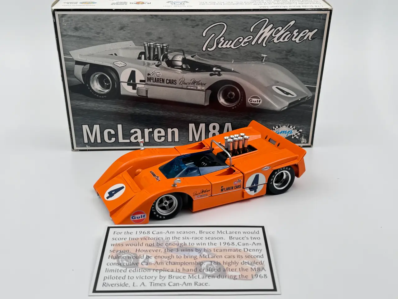 Billede 4 - 1968 McLaren M8A Chevrolet - Can-Am #4 - 1:18