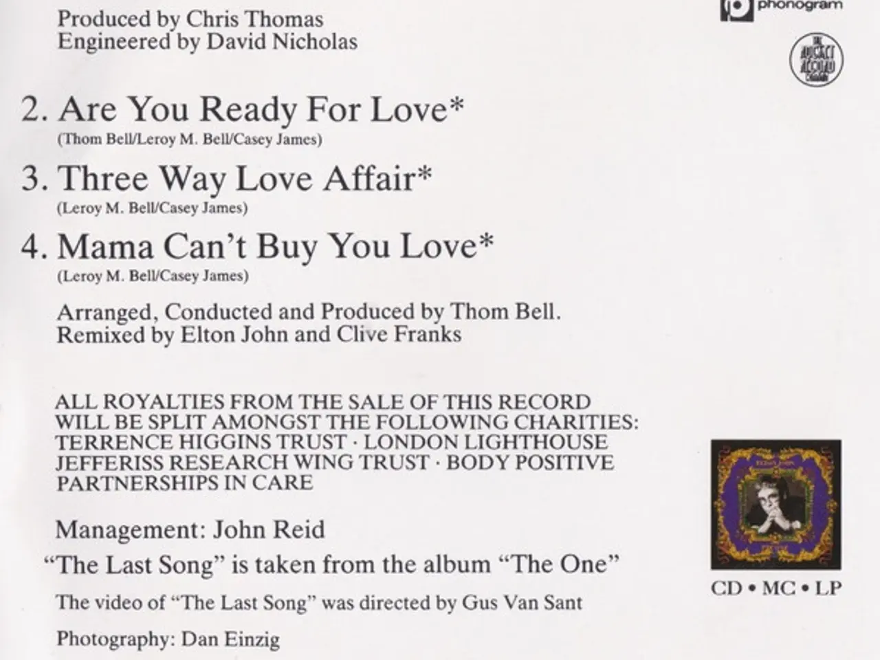 Billede 3 - Elton John – The Last Song – CD