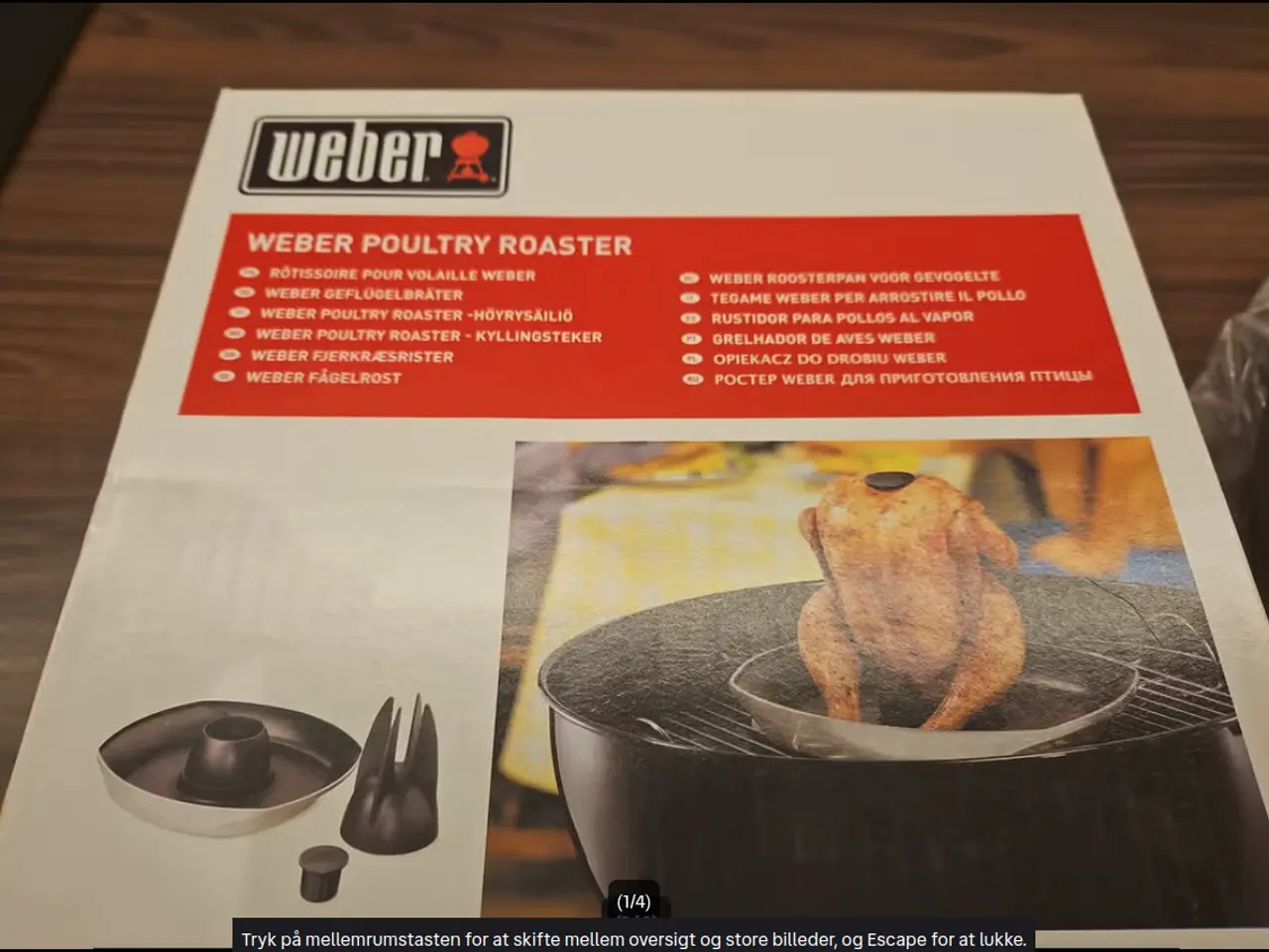 Billede 1 - Fabriksny Weber Poultry Roaster