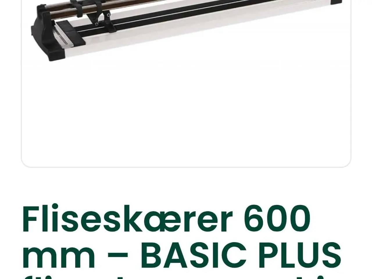 Billede 2 - Basic Fliseskære