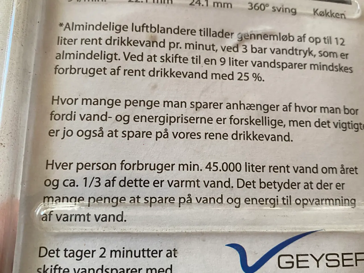Billede 3 - Vandsparer, propper, inderdel vandhane