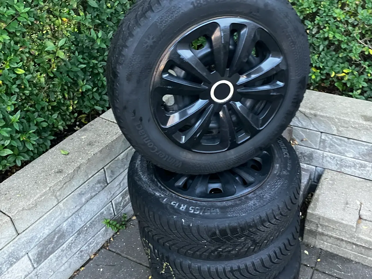 Billede 1 - Stålfælge4 x 108 m Continental vinterdæk 185/65R15