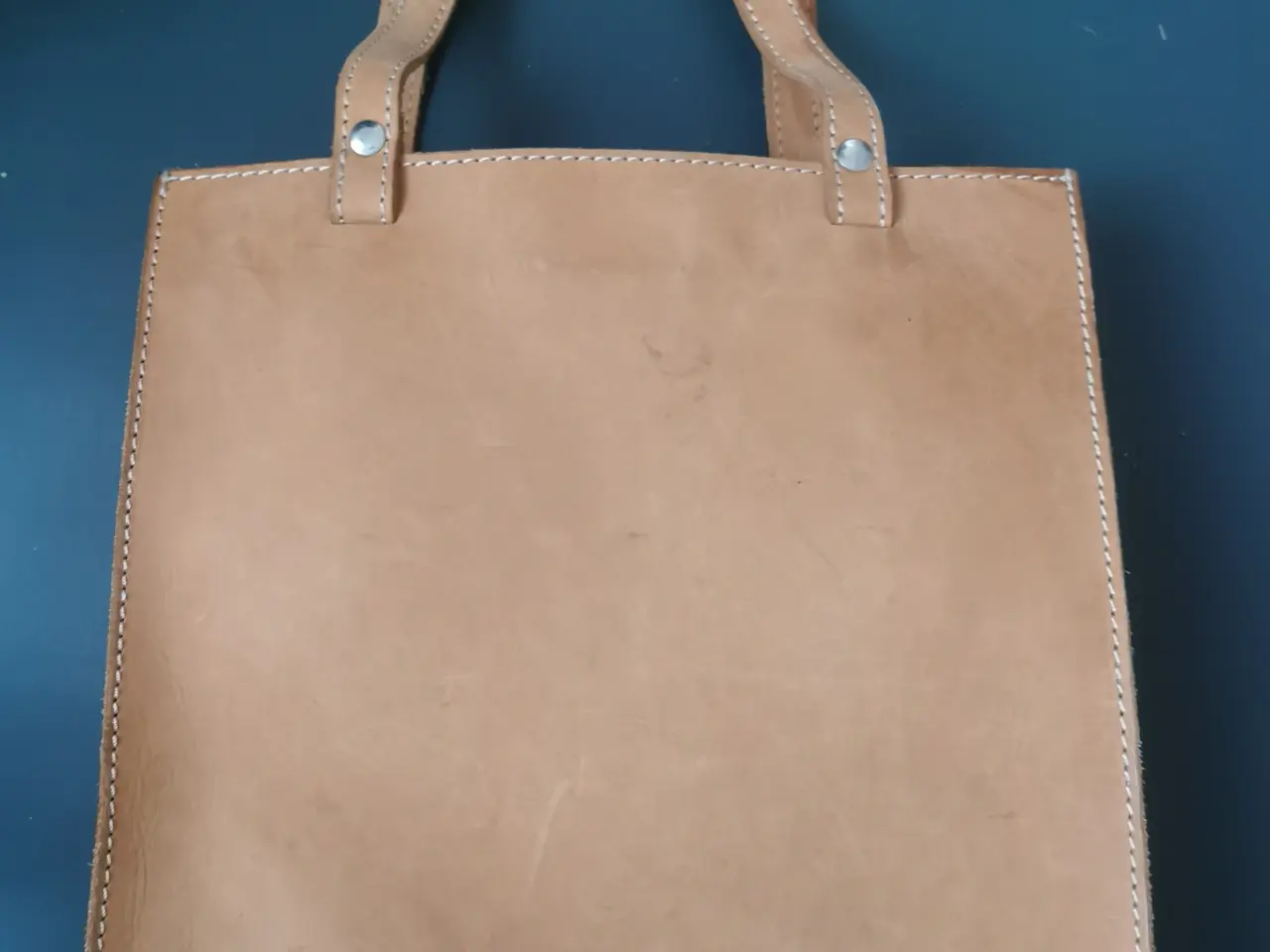 Billede 2 - Kernelæder taske/shopper. 