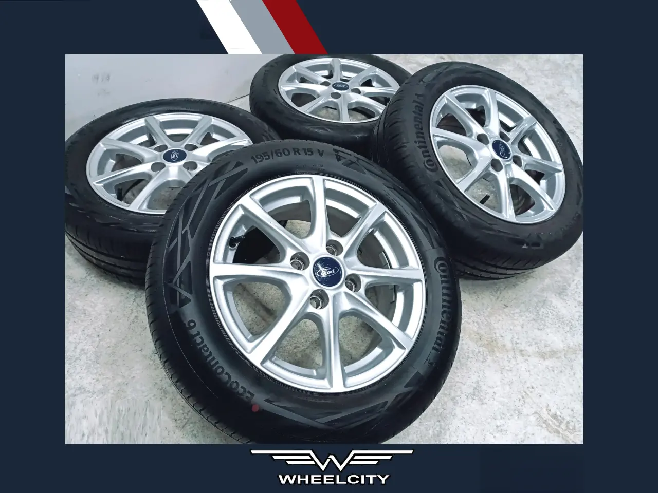 Billede 1 - 4x108 15" ET45 nav 63,4ø Ford sommersæt inkl.TPMS