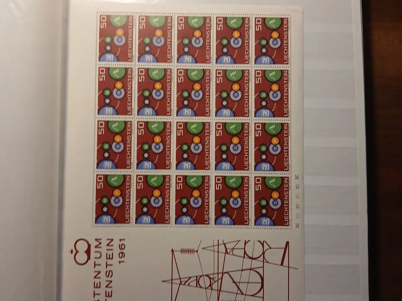 Billede 1 - Lichtenstein, postfrisk, Album med samling, 32 sid