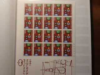 Lichtenstein, postfrisk, Album med samling, 32 sid