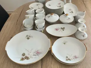 Kaffestel - Flot sæt med mange dele guldkant