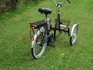 Lindebjerg elcykel trehjulet 24" unisex sort