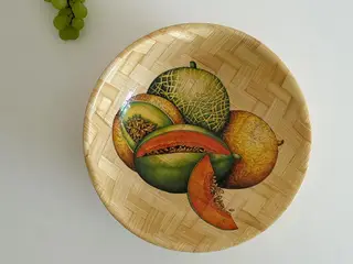 Finerskål m melontryk