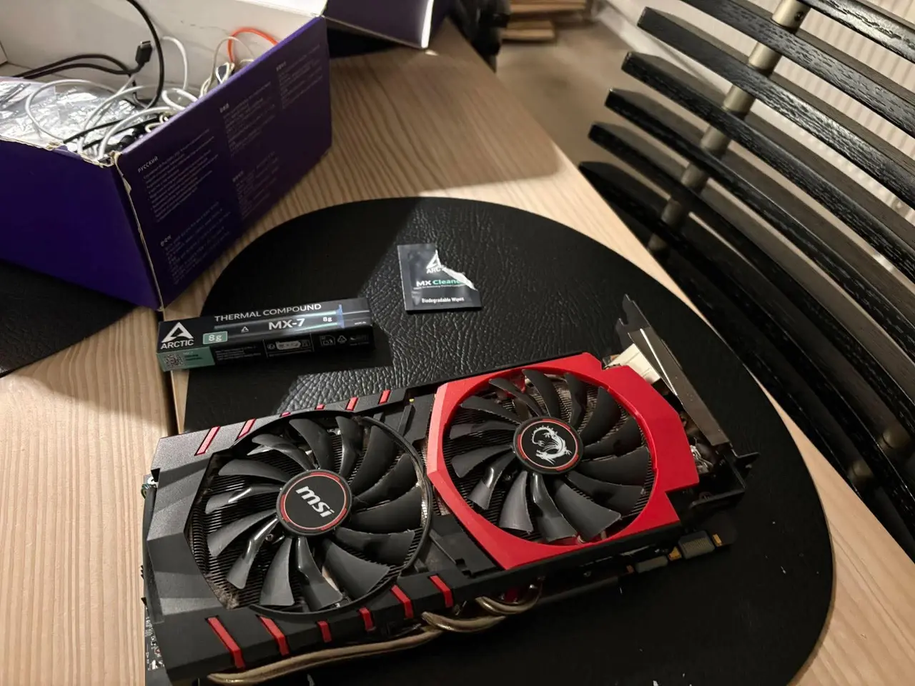 Billede 1 - GTX 980 MSI (Rengjort og skiftet kølerpasta)