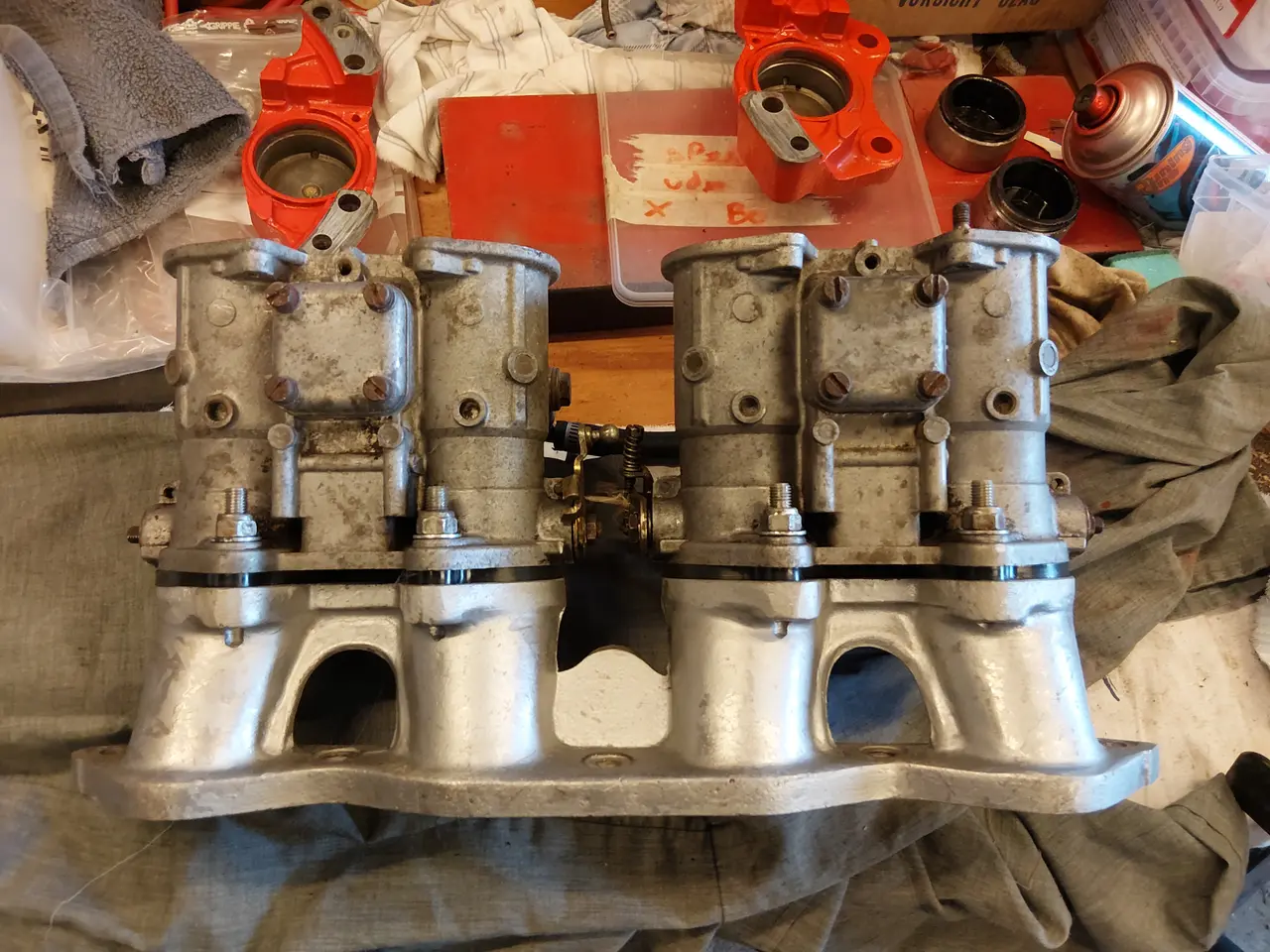 Billede 5 - Weber dobbelt Karburator med Ford manifold