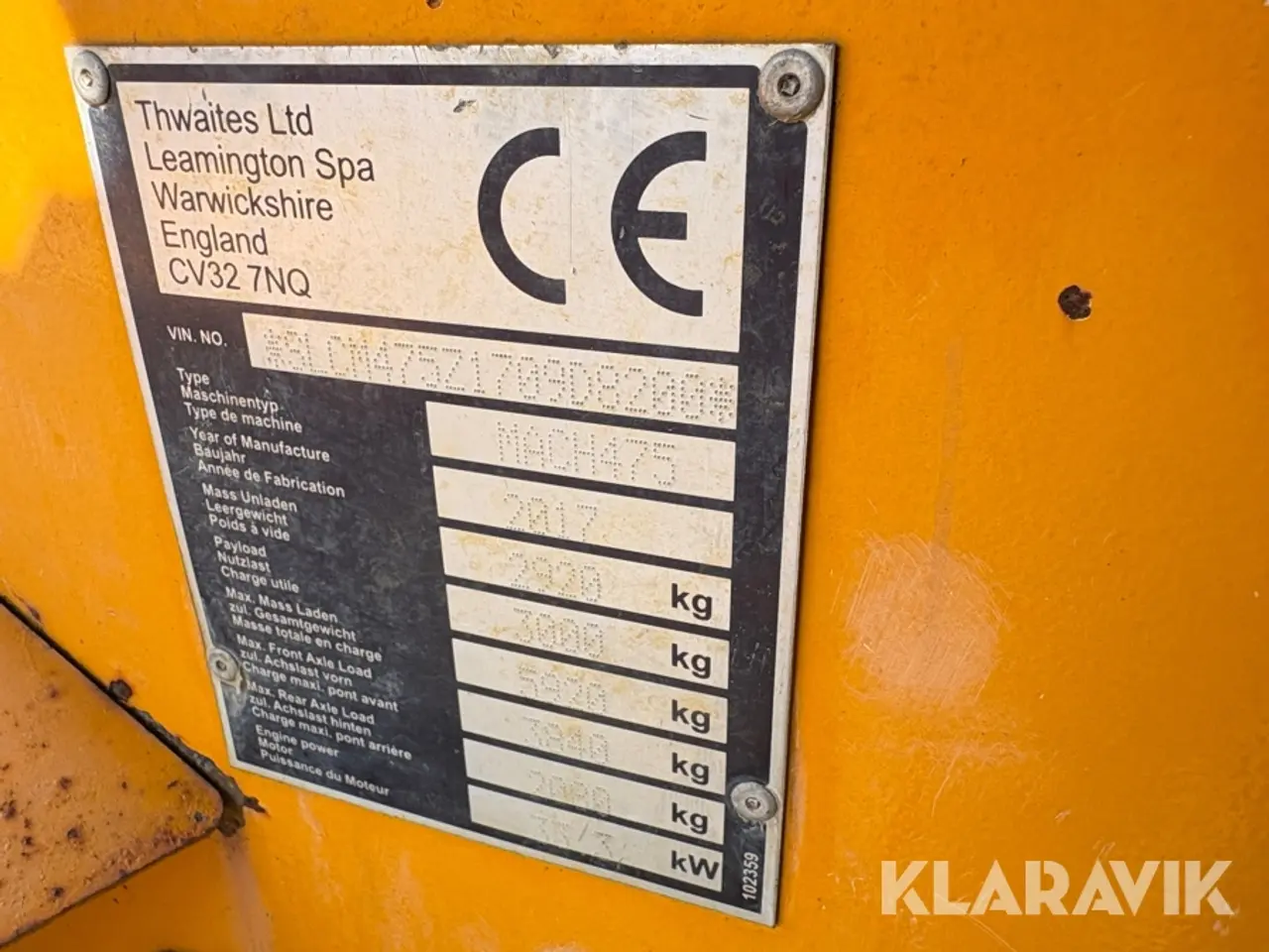 Billede 6 - Dumper 3 Tonne Thwaites Mach475