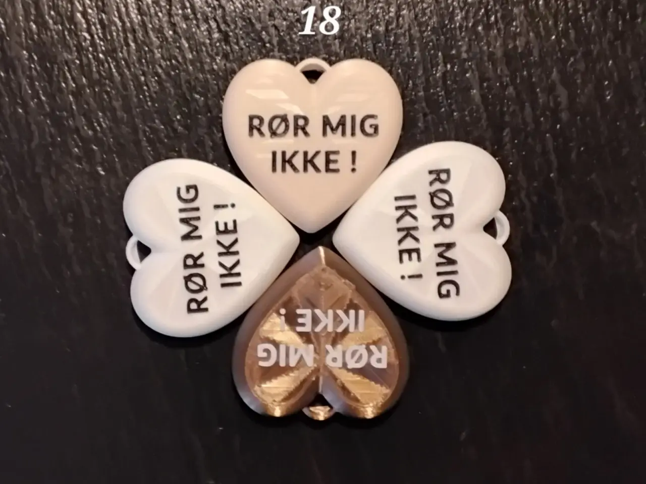 Billede 2 - RØR MIG IKKE hjerter m.m