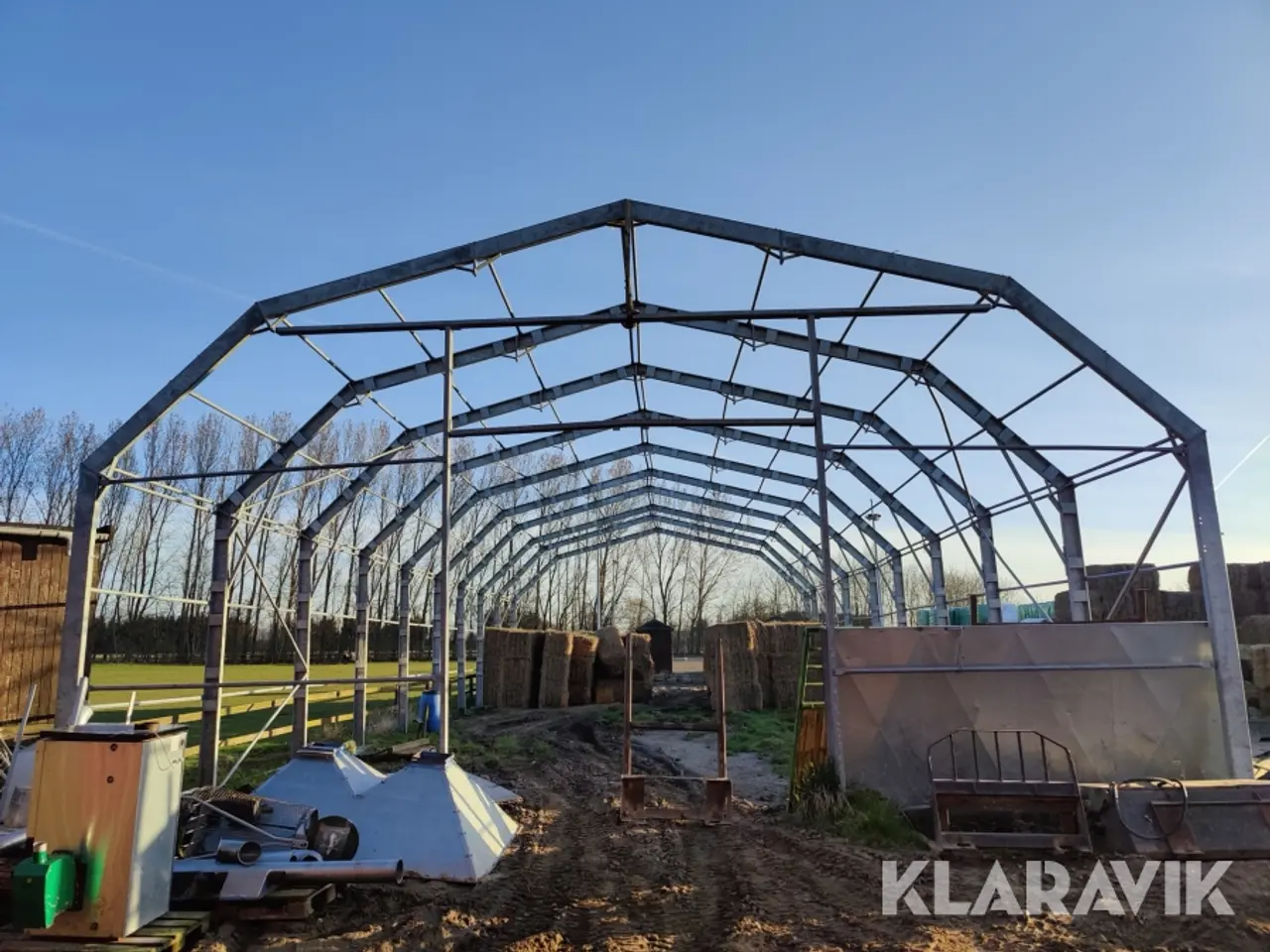 Billede 6 - Teltlade uden dug 36x12 Meter Nedtaget