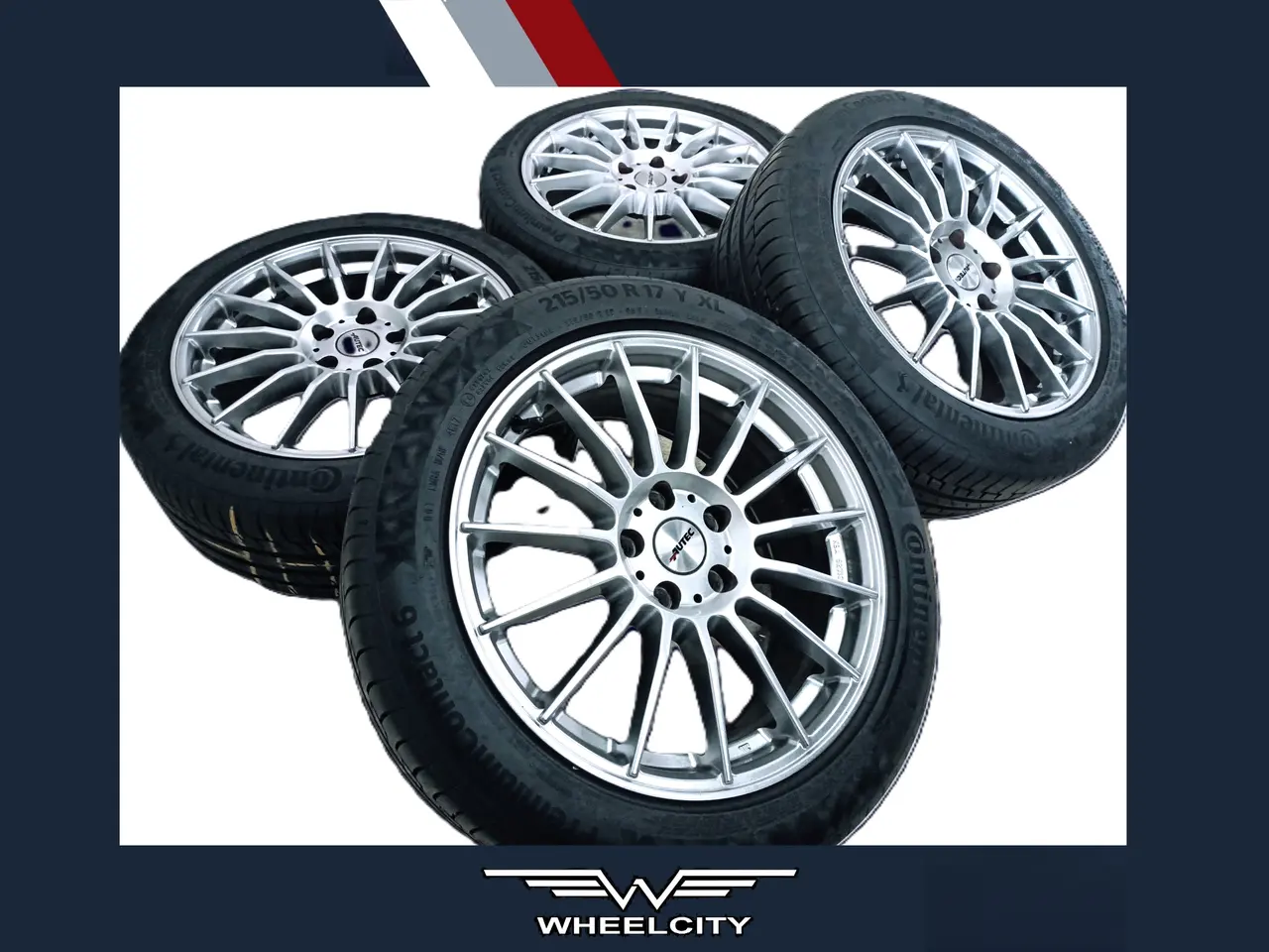 Billede 1 - 5x108 17" ET45 nav 70ø AUTEC sommersæt inkl.TPMS 