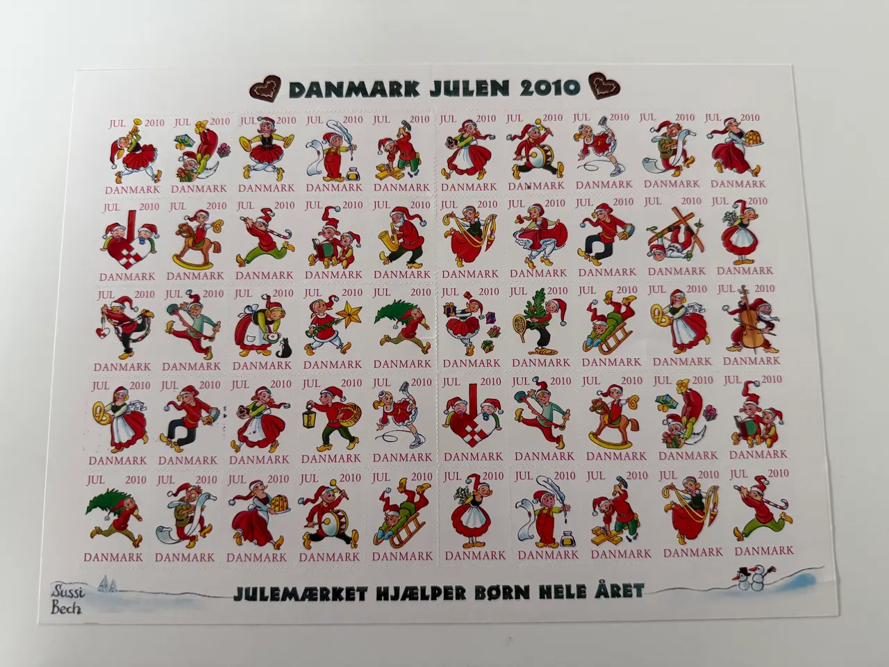 Billede 1 - Julemærkeark 2010-2023