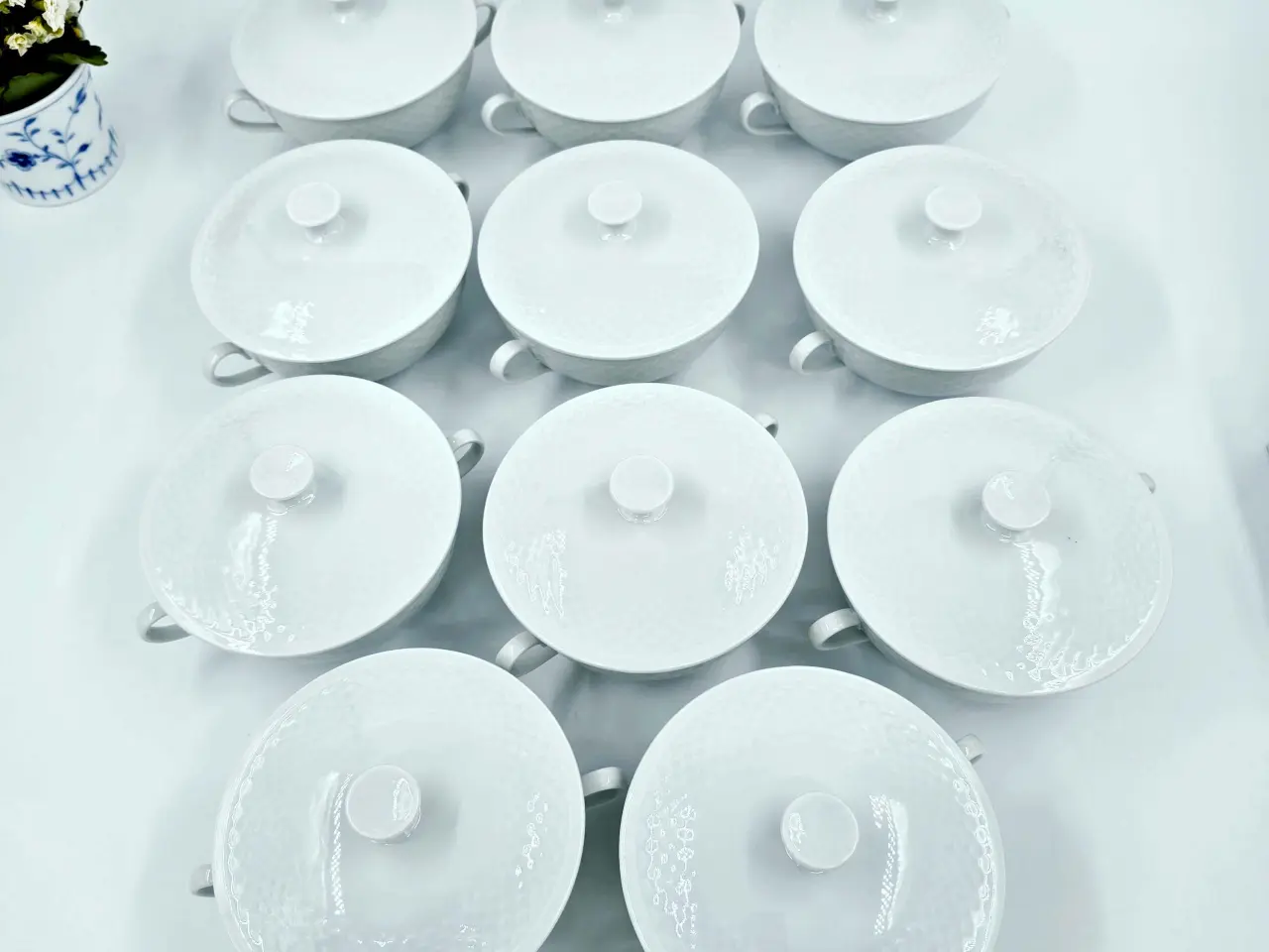 Billede 2 - Hvid Elegance Bouillonkop Porcelæn 