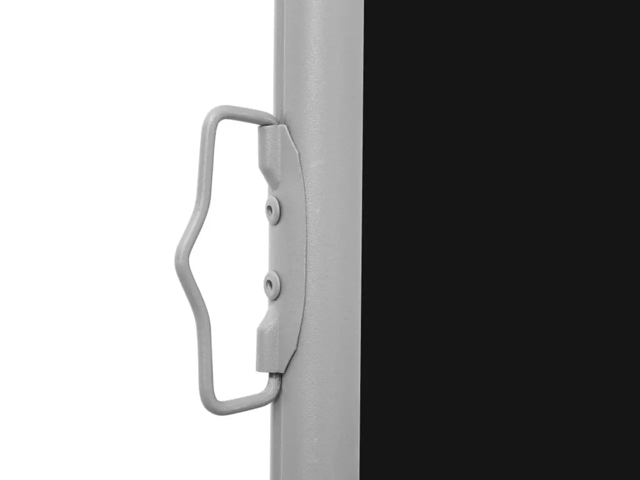 Billede 4 - Sammenrullelig sidemarkise til terrassen 100 x 300 cm sort