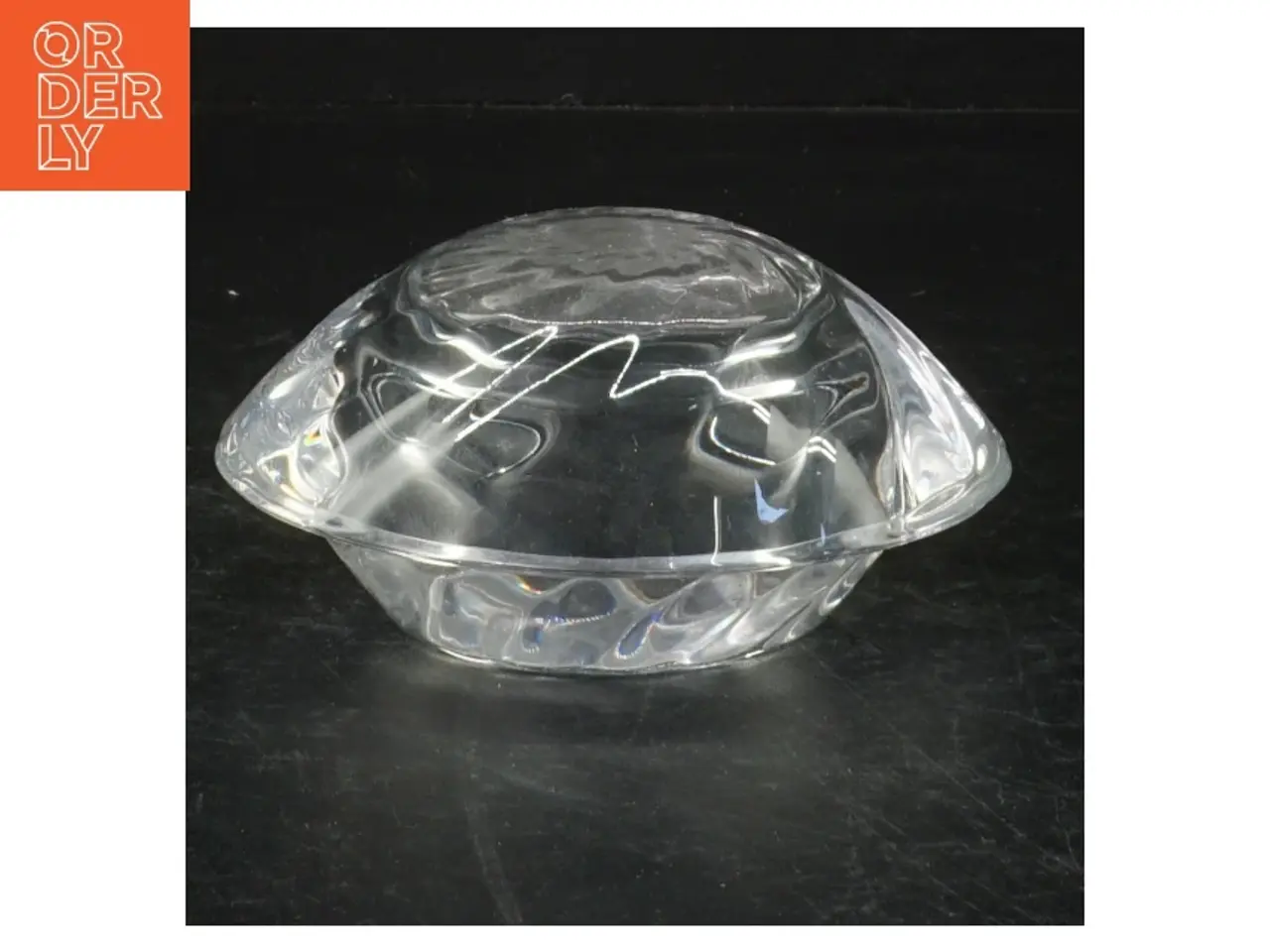 Billede 2 - Holmegård glasstage til fyrfads lys (str. 13 cm)
