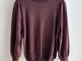 Neo Noir bluse med pufærmer, str. M