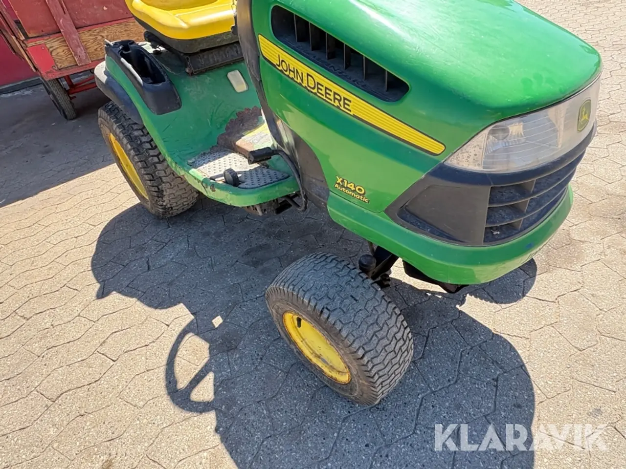 Billede 9 - Havetraktor John Deere X140 med vogn