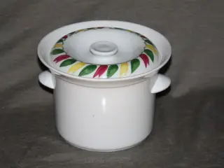 Retro ildfast skål med låg Karlskrona Dukat