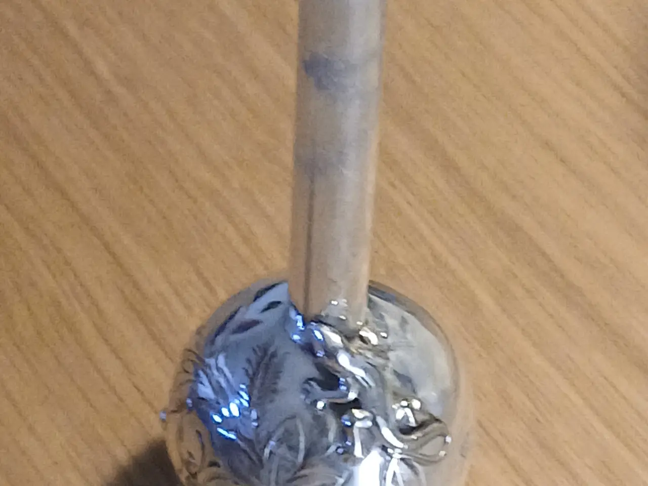 Billede 1 - Art Deco-vase i forsølvet metal med øgle – designe