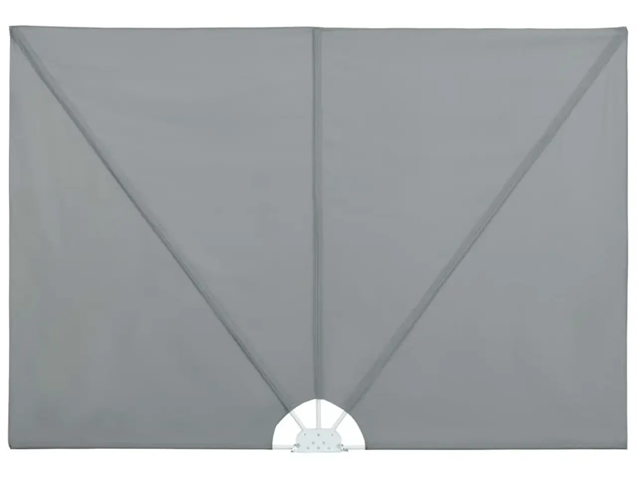 Billede 2 - Sammenklappelig sidemarkise til terrasse - grå 240 × 160 cm