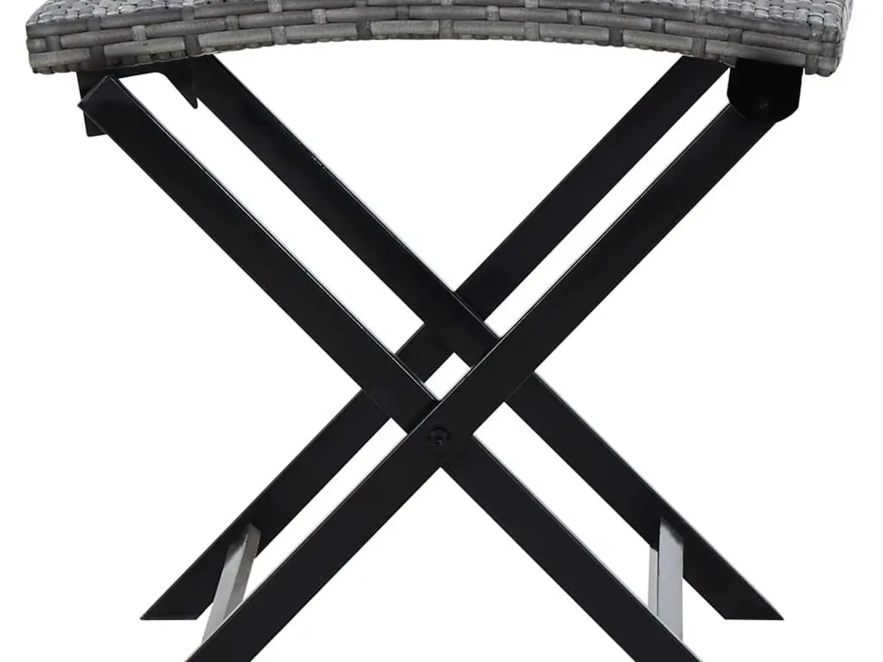 Billede 3 - Foldbar taburet polyrattan grå