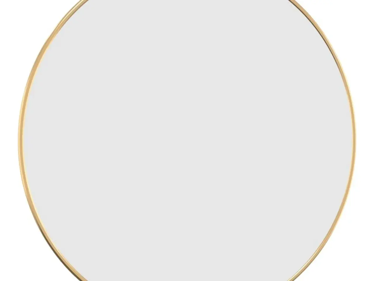 Billede 3 - Vægspejl rundt 50 cm - guldfarvet