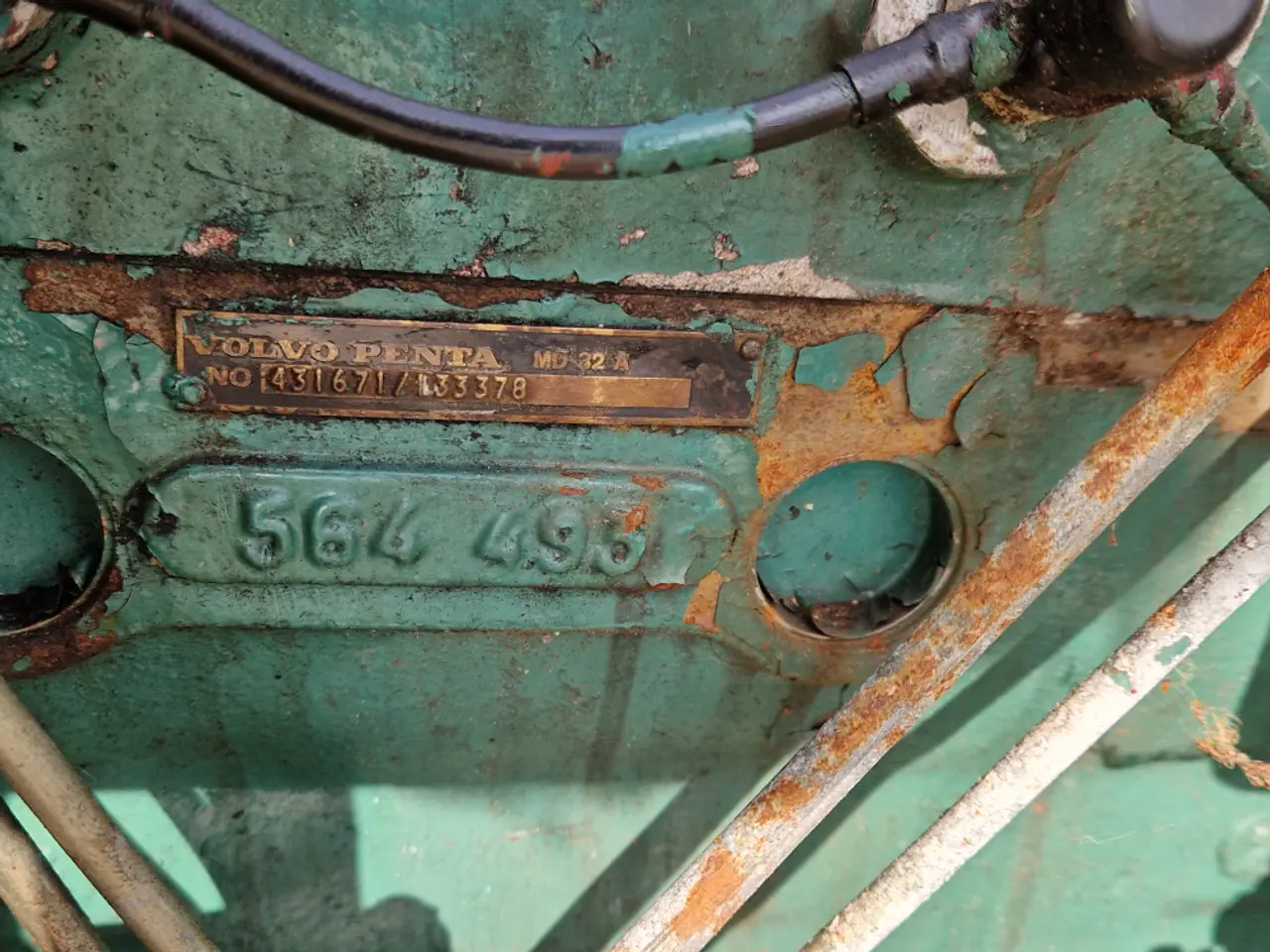 Billede 5 - Volvo Penta MD32A 106HK med revers. Motoren kører