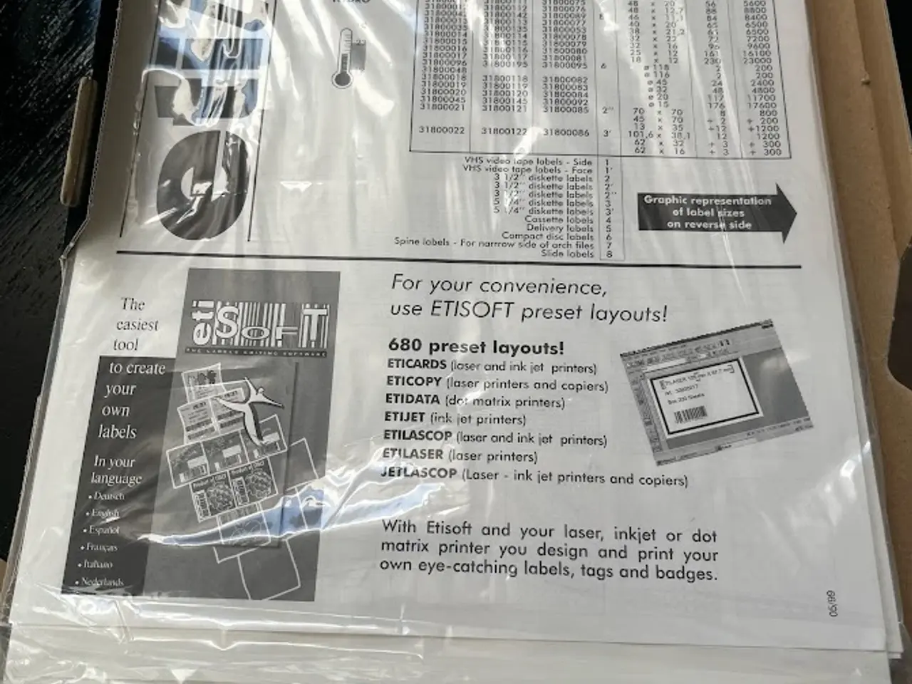 Billede 4 - A 4 etiket 18 x 12 mm labels til printer 