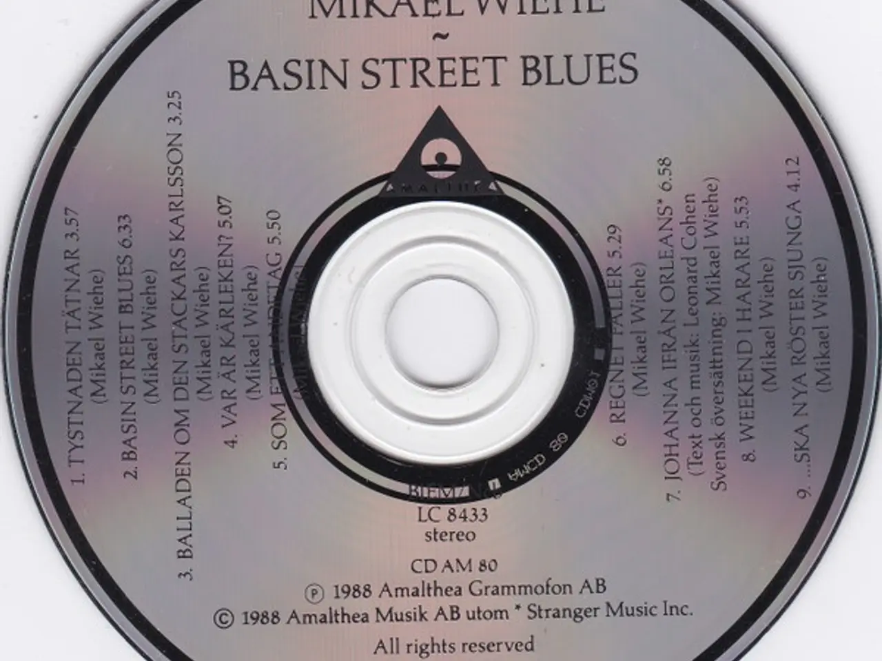 Billede 3 - Mikael Wiehe – Basin Street Blues – CD