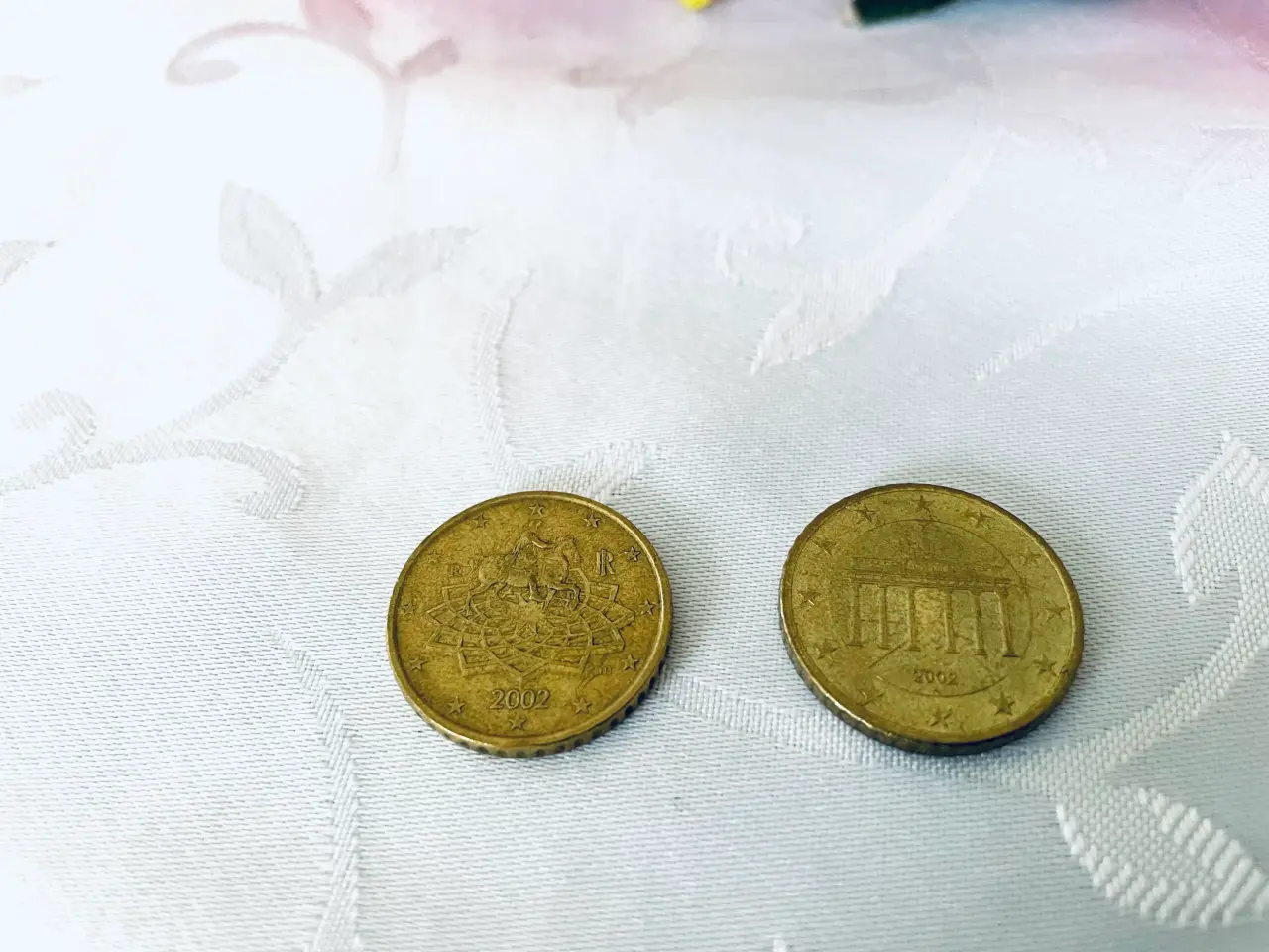 Billede 1 - 2 stk. 50 cent / euro 
