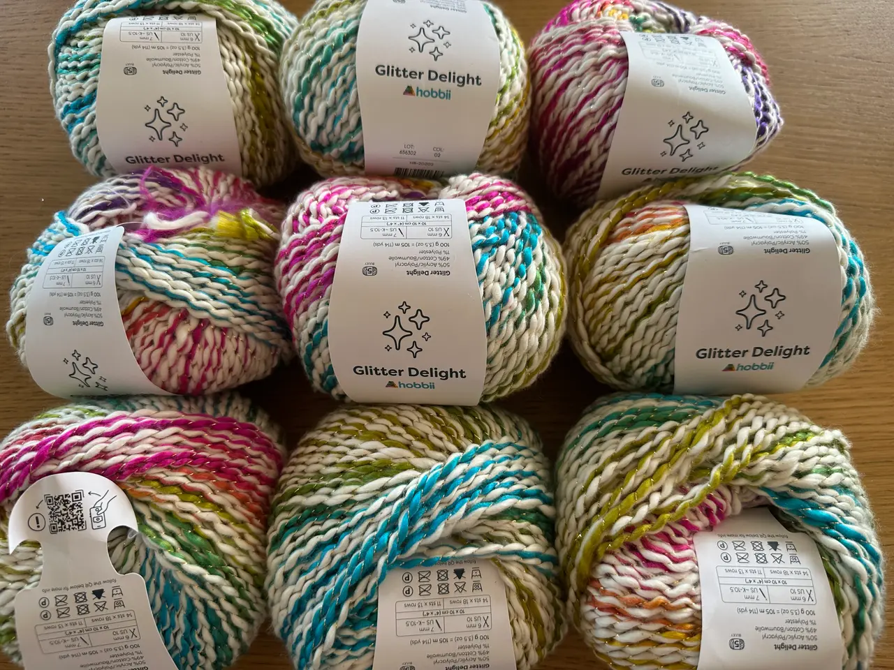 Billede 1 - 900 g. Glitter Delight, bomuld mix.  Røgfrit