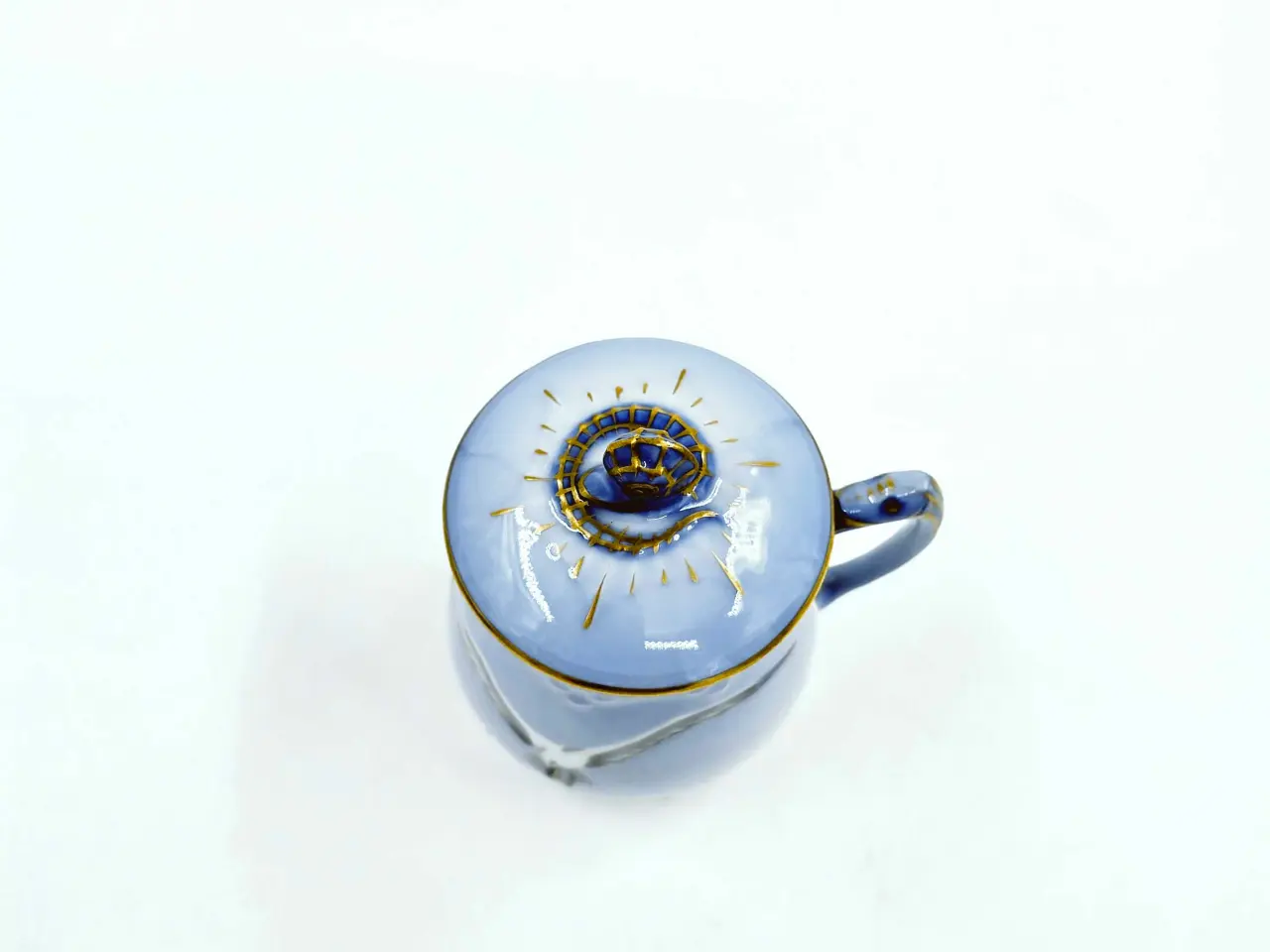 Billede 7 - Mågestel Sennepskrukke/Cremekop Porcelæn