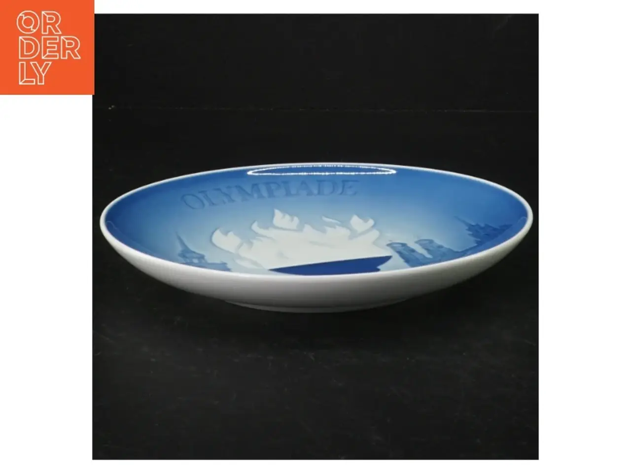 Billede 3 - Blå Bing & Grøndahl Olympiadeplatte fra B&G (str. 18 cm)