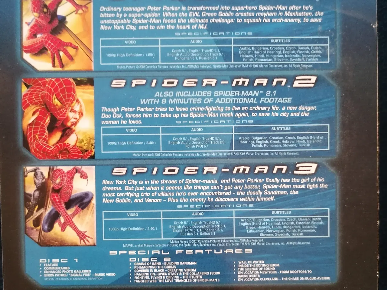 Billede 2 - Spider-Man The High Definition Trilogy