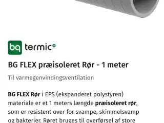 Rør og dele til Ventilation